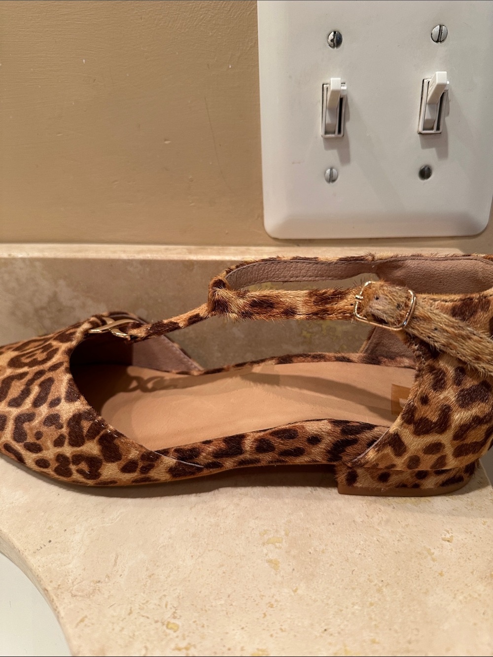 Bared Footwear Leopard-Print Pointed Slingback Flats in Brown - Picture 13 of 13